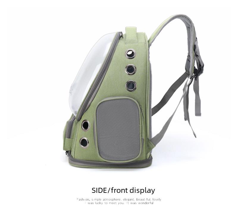 Large Capacity Transparent Pet Backpack - Breathable Space Capsule Design for Cats