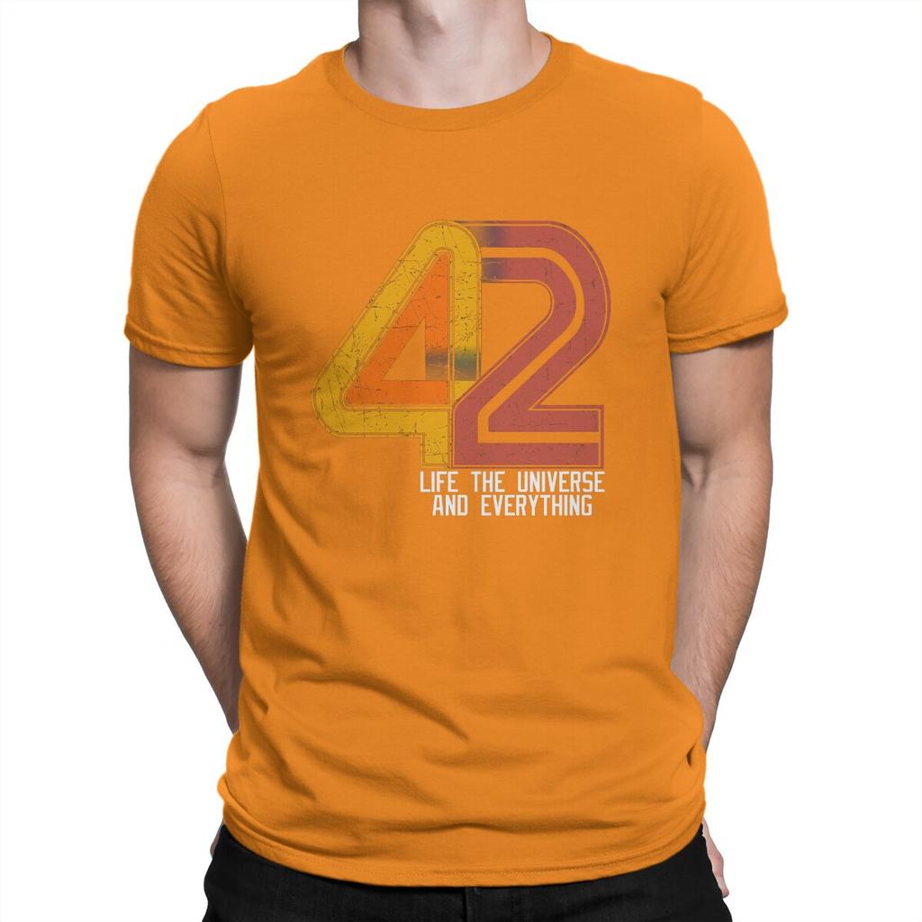 Life the Universe and Everything Men T Shirts The Hitchhikers Guide To The Galaxy Film Awesome Tees Short Sleeve O Neck
