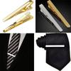 Trendy Practical Stainless Steel Simple Necktie Clasp Metal Tie Clip Pin for Men Gift Suit Clip