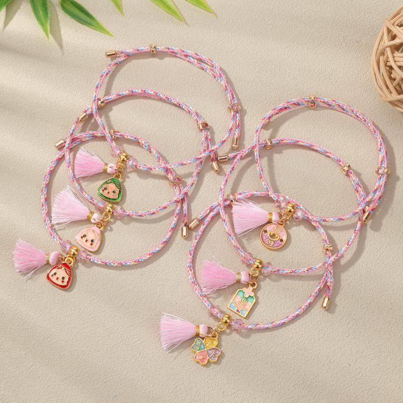 

Праздник драконьих лодок Красочный хрустальный цзунцзы с кисточкой Браслет Жуи 2025 Ручной работы Красочный шнурок для ношения Получите подарки для мужчин и женщин Бесплатно No. 13 randomly mixed 5 pieces