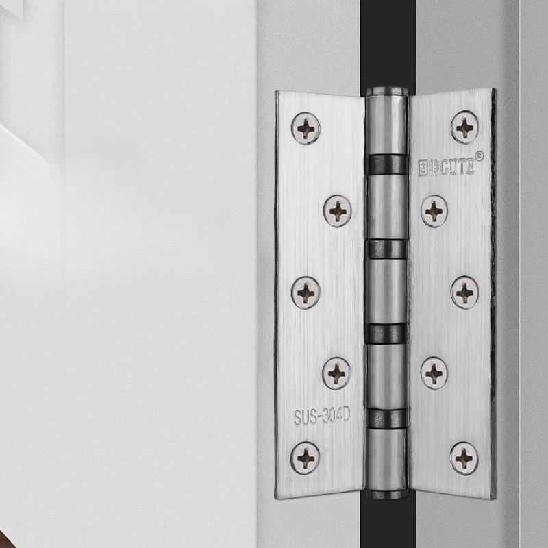 4/5 Inches 2Pcs (1 Pair) Door Butt Hinges Furniture Hardware Accessories 304 Stainless Steel Flat Door Thick High Quality Hinge