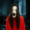 Halloween Horror Grimace Ghost Masque Scary Full Head Latex Zombie Masque with Hair Creepy Halloween Party Cosplay Costume