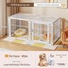 Cage pour chien de taille moyenne et grande avec clôture supérieure - Maison-villa pour chat et chien, Assemblage libre pour chats et chiens