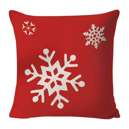 45x45СМ Рождественская наволочка Merry Xmas Снежинка Принт букв Наволочка для диванной подушки Декоративная квадратная наволочка для подушки для дивана, спальни One Size D