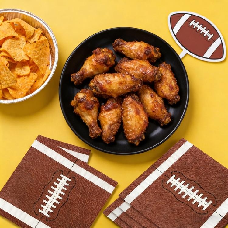100 Premium American Football Themed Napkins For Sports Activities Team Gatherings And Outdoor Meals