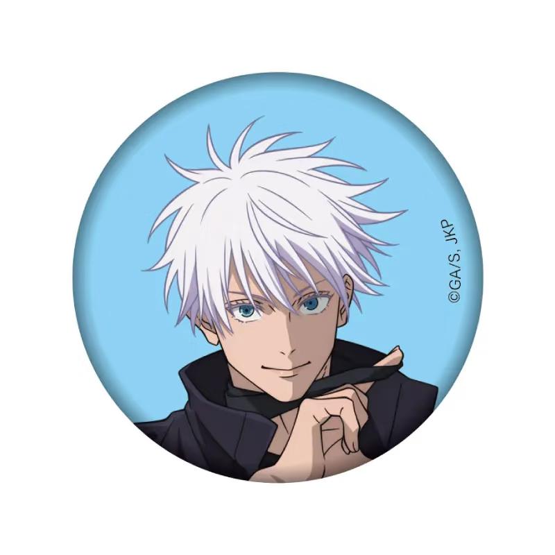 

Beautiful Anime Jujutsu Kaisen Gojo Satoru Tinplate Brooch Pins Figure Icon Badge Handmade Brooches Breastpin for Backpack Clothes