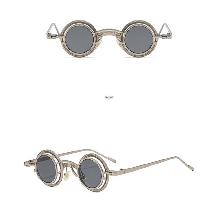 Durability Round Metal Sunglasses with Scratch Resistant Lenses Baby Sunglasses Accessories for Day Wear