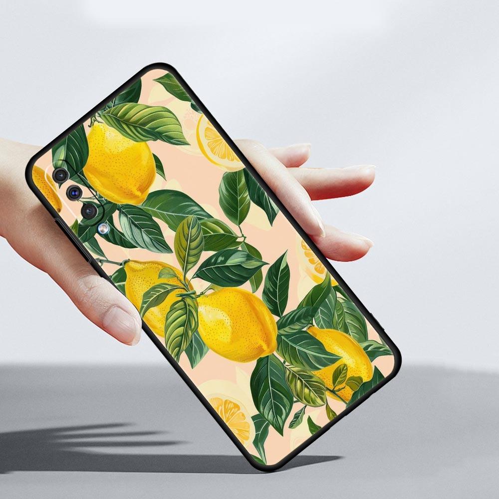 Summer Fresh Fruit Lemon Print Phone Case for Samsung Galaxy A56 A36 A26 A16 A34 A24 A42 A22 A20 A12 A40 A30 A10 Soft TPU Cover