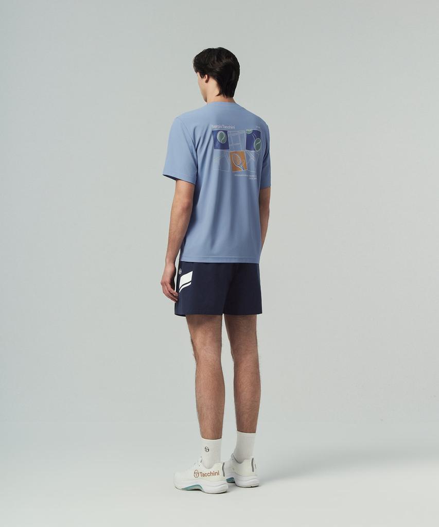 SERGIO TACCHINI U Rayfresh Graphic Short Sleeve T-Shirt (L.Indigo)