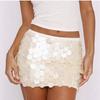 Elegant European & American Sequin Bodycon Mini Skirt - Party & Holiday Style