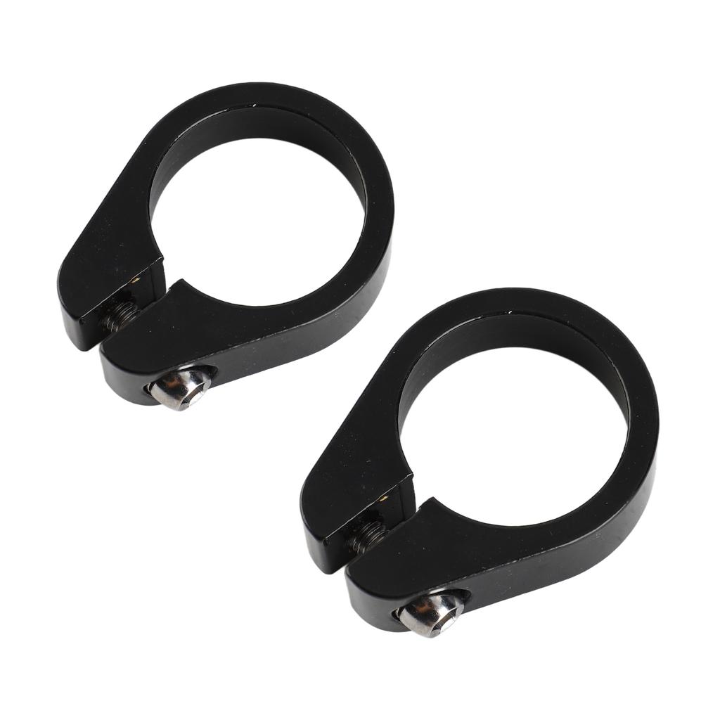2Pcs 35MM Aluminum Alloy Mountain Bike Seat Tube Clip Road Bike Seatpost Clamp