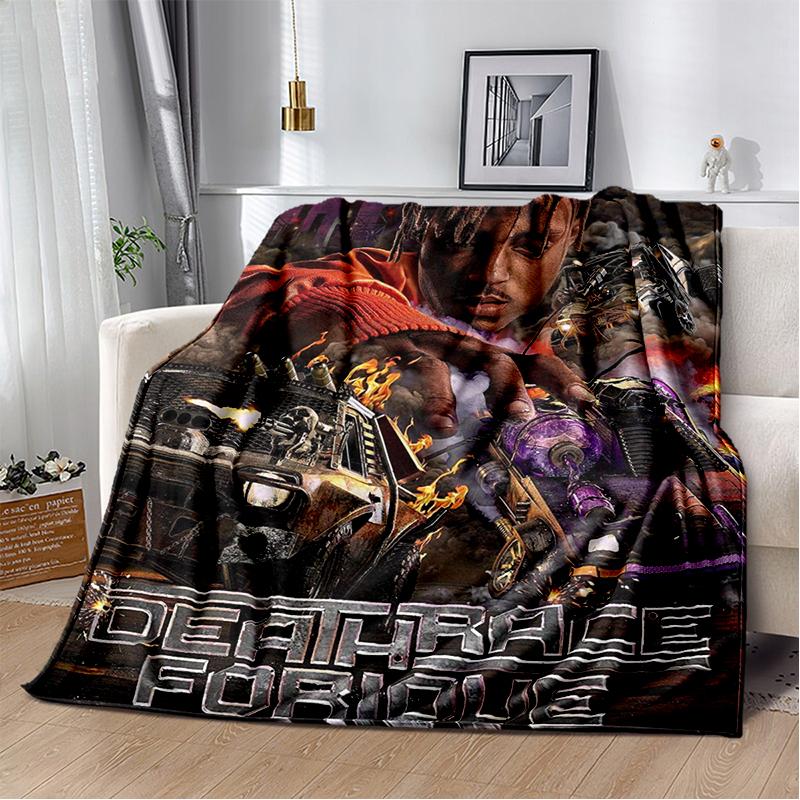 3D Print Juice WRLD 999 Legend Rapper Album Blanket,Soft Throw Blanket for Home Bedroom Bed Sofa Travel Picnic Cover Kid Gift