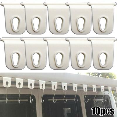 10pcs Awning Hanger Hook RV Awning Hook Ring Clothes Hanger Clip For VW T5 T6 For Fiat Ducato For Ford Transit RV Awnning Hook