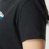 Under Armour Logo Print Breathable Casual Short Sleeve T-Shirt Women Tops Black 1372615-001