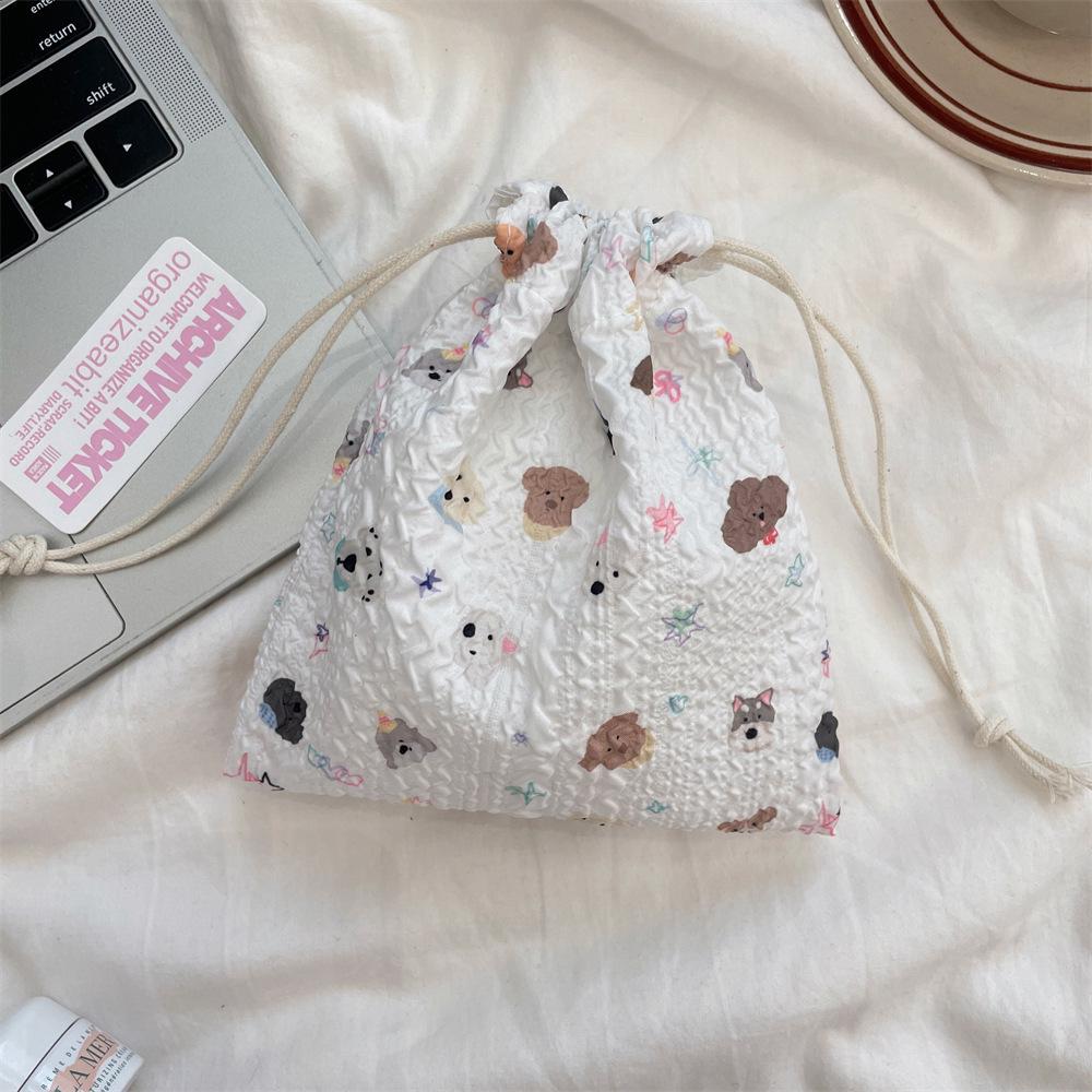 Small Cute Cartoon Drawstring Makeup & Travel Cloth Bag