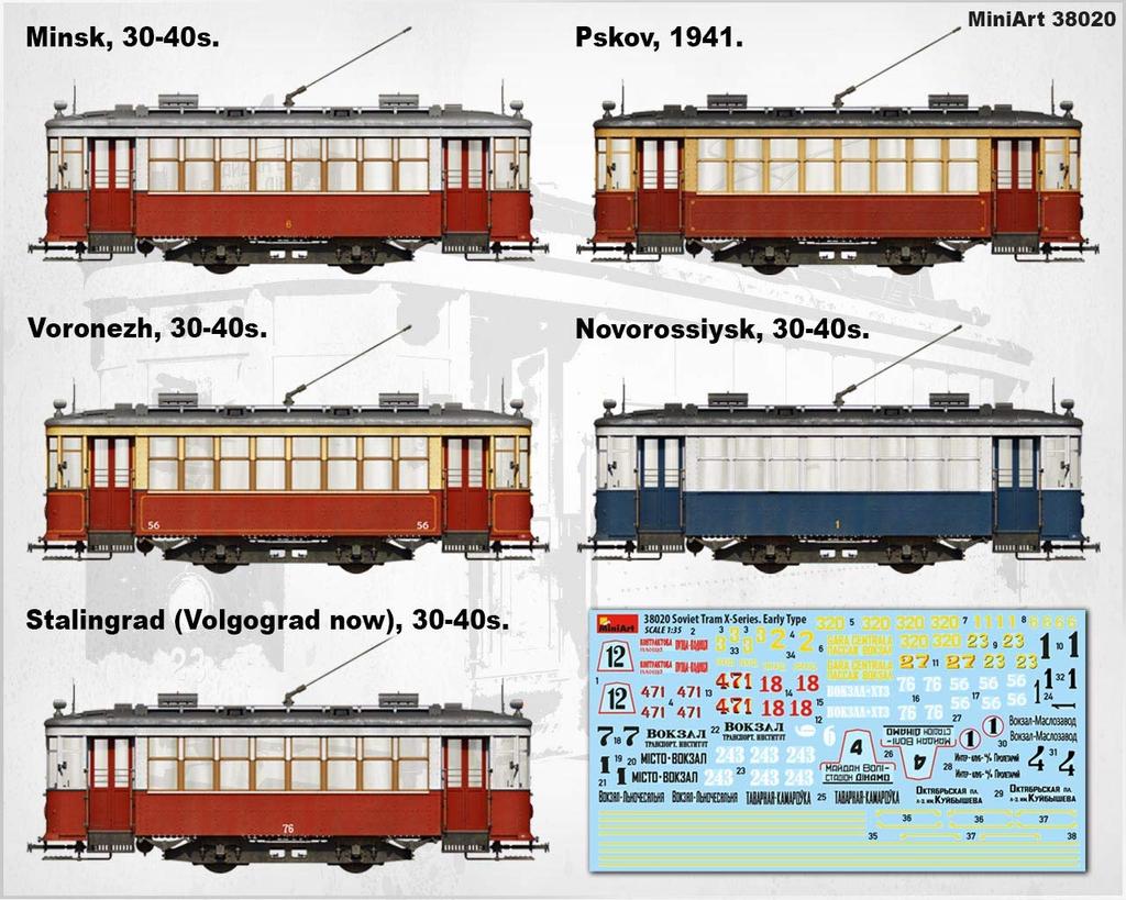 MiniArt Soviet Tram Early Model Plastic Model MA38020 1/35 X-Series