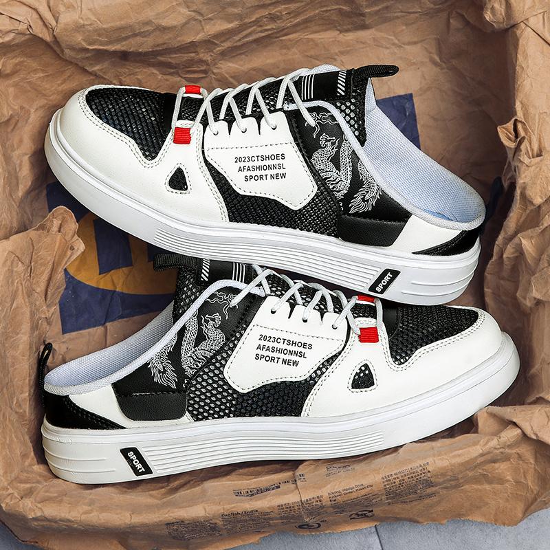 

Мужские туфли на плоской подошве Полутапочки Парная обувь Повседневные кроссовки Мокасины мужские Туфли без застежек Летняя мужская обувь Сандалии Zapatos tenis hombres 39