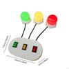 Light Switch Sensory Board Busy Accessories Color Recognition Three Lights Indoor Play