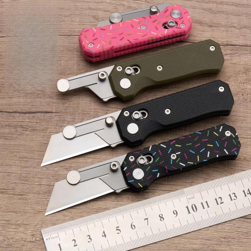 2026 new 420 steel G10 handle hand folding knife portable art knife high hardness unpacking with blade gift box