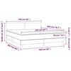 3140469 vidaXL Divan Bed with Mattress Taupe 160x200 Cm Fabric