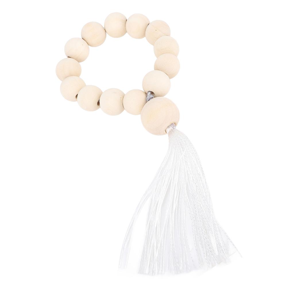 10PCS Wood Beads Garland Multifunctional Wood Beads Wall Hanging Accents for Doll House Decoration