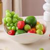 Plastic Salad Bowl Fruit Basket Large Capacity Serving Tray for Snacks Candy Nut Multipurpose Storage Basket for Living Room Kitchen Party