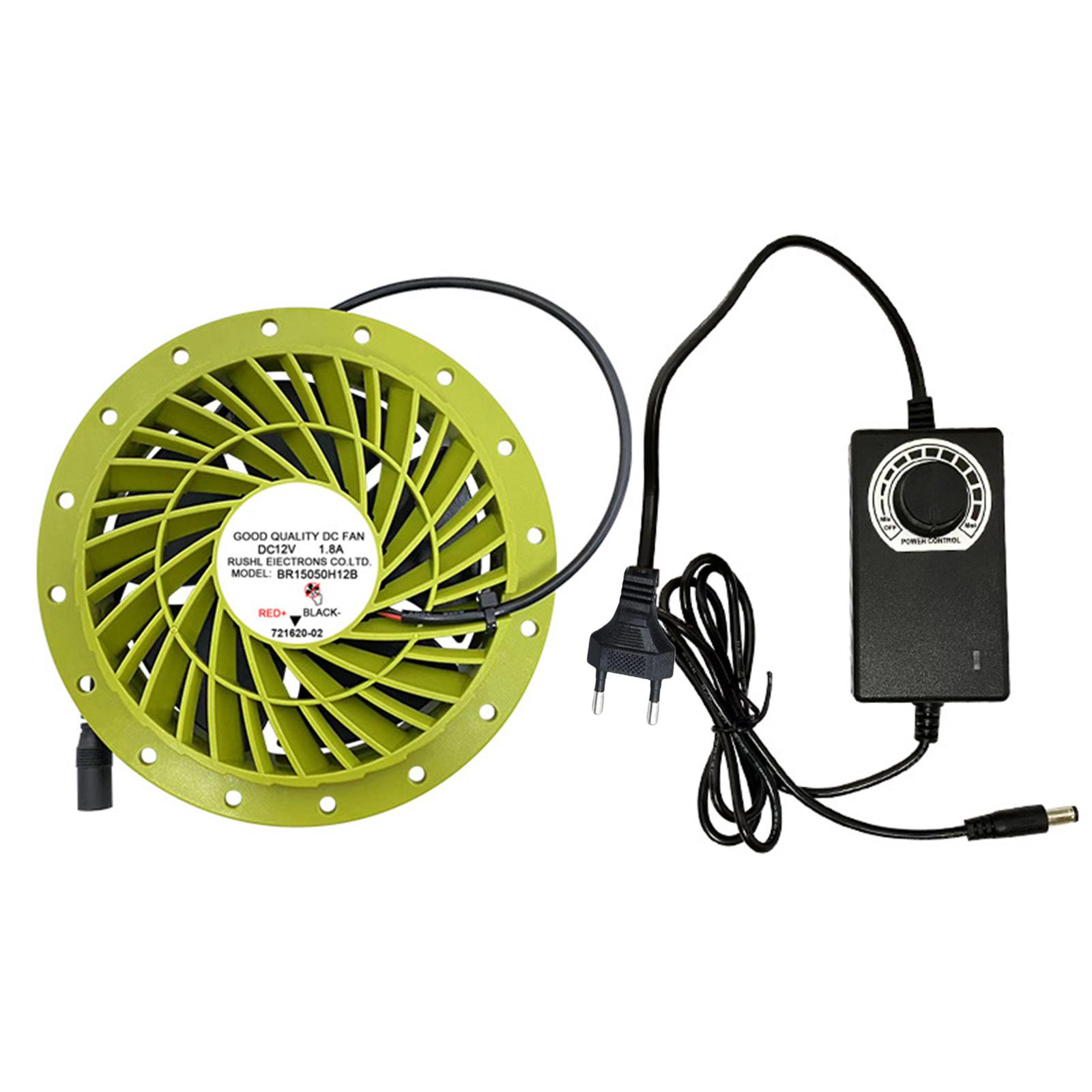 

Комплект осевого вытяжного вентилятора 6500 об/мин DC12V на двойных шарикоподшипниках Вентилятор для покрасочной камеры для 3D-печати и покрасочных камер зелёный