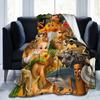 Italian Brainrot Funny AI Meme Blanket Cover Tung Sahur Flannel Throw Blanket Bed Portable Ultra-Soft Warm Multi-function Quilt