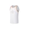 Li Ning Letter Print Basketball Competition Vest And Shorts Set Men Sportswear White AATS081-2