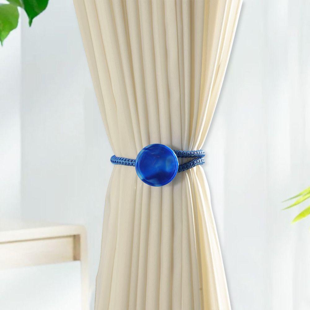 No Punching Curtain Tieback Hand Braided Curtain Fasteners Window Curtain Buckles Universal Curtain Rope Holders Home Decor