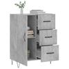 Sideboard Concrete Grey 69.5 x 34 x 90 cm Wood Based Material