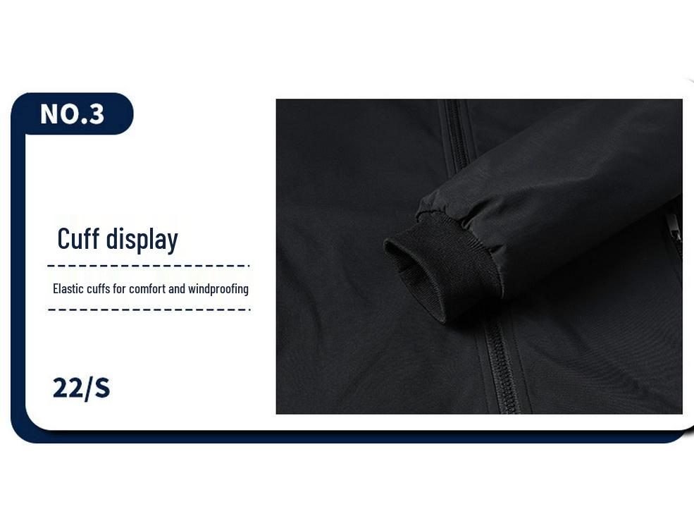 Men's Plus-Size Thick Fleece-Lined Stand Collar Jacket - Casual Fashion for Middle Age