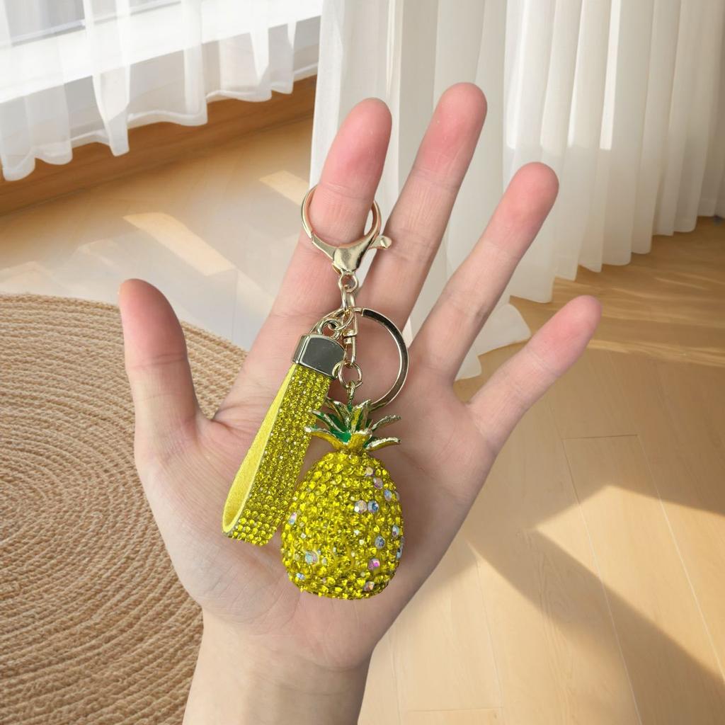 New Keychain Cute Pineapple Jewelry Key Ring Pendant Bag Key Ring Accessories