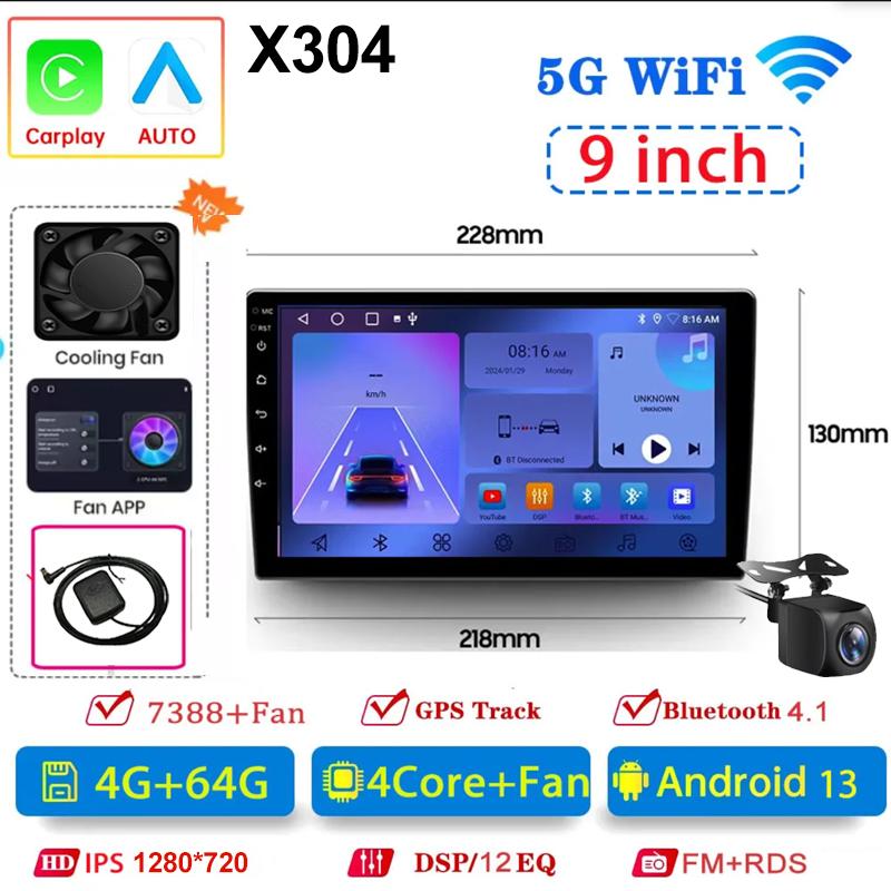 2Din Car Radio Universal Android 13  7"/9"/10"Autoradio Audio 64G GPS BT Wireless Carpaly Multimedia Player For Hyundai Nissan