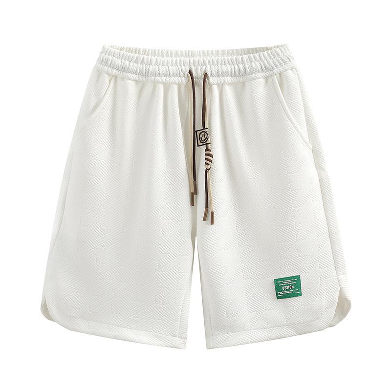 Jacquard Shorts Men's Loose Oversized Shorts Men's Casual Five Quarter Shorts Men's Outdoor Sports Pants