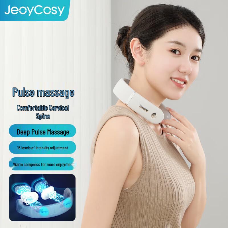 JEOYCOSY Smart Neck Massager with Heat and Electric Pulse