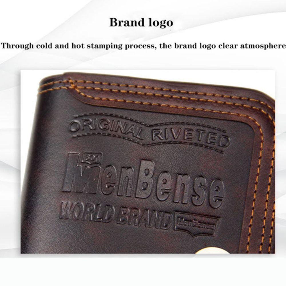 PU leather Gift Trifold Wallet Pocket Black Brown Male Purse Coin Purse Card Holders Men Wallets
