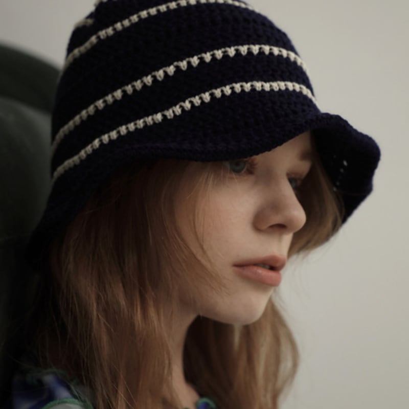 

Marchen joy knit hat (6color) ivory