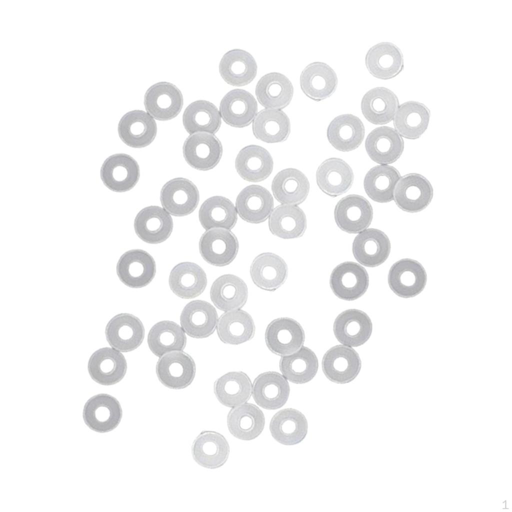 50 Stück Badminton Ösen Ösen Saitenschutz Leichtgewichtige Reparaturzubehör Drahtschutz