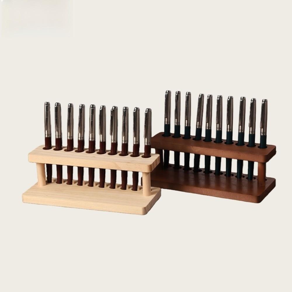 Storage Box Office Pen Holder Vertical Pen Holder Creative Wooden Pen Stand  Kitchen Organizing Box