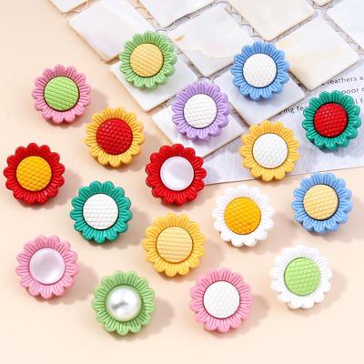 Kinder Cartoon Blume Knopf Pullover Strickjacke Schlafanzug Hemd