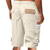Men's Summer Multi-Pocket Cargo Shorts Casual Summer Hiking Shorts Elastic Waist Shorts