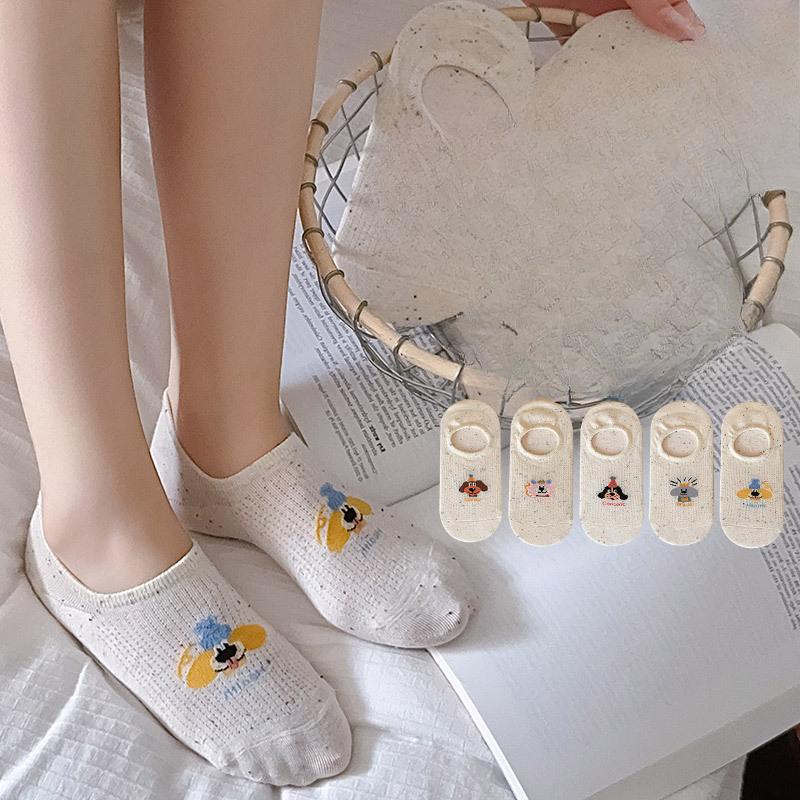 

Women s Summer Thin Simple Silicone Non Slip Heel Invisible Socks 1 pair