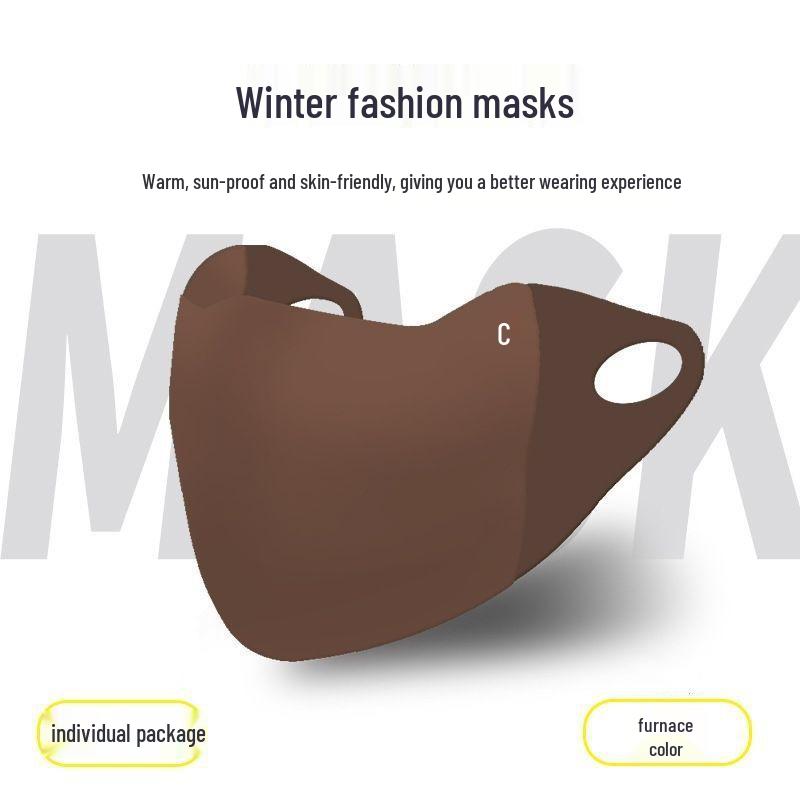 Women's Winter Windproof Sponge Mask: Warm, Dustproof, Seamless, Washable, Eye Corner Protection