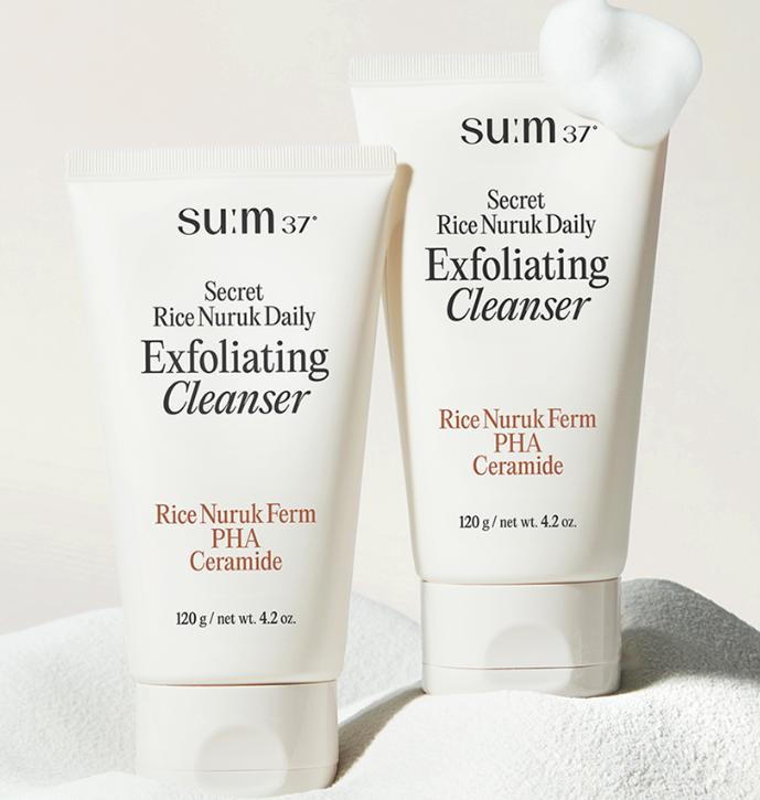 sum37 Secret Rice Nuruk Peeling to Foam Cleanser 40g – Exfoliating & Brightening