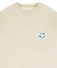 GRAVER [Unisex] Sky Cloud Drawing Smile Sweatshirt_Cream