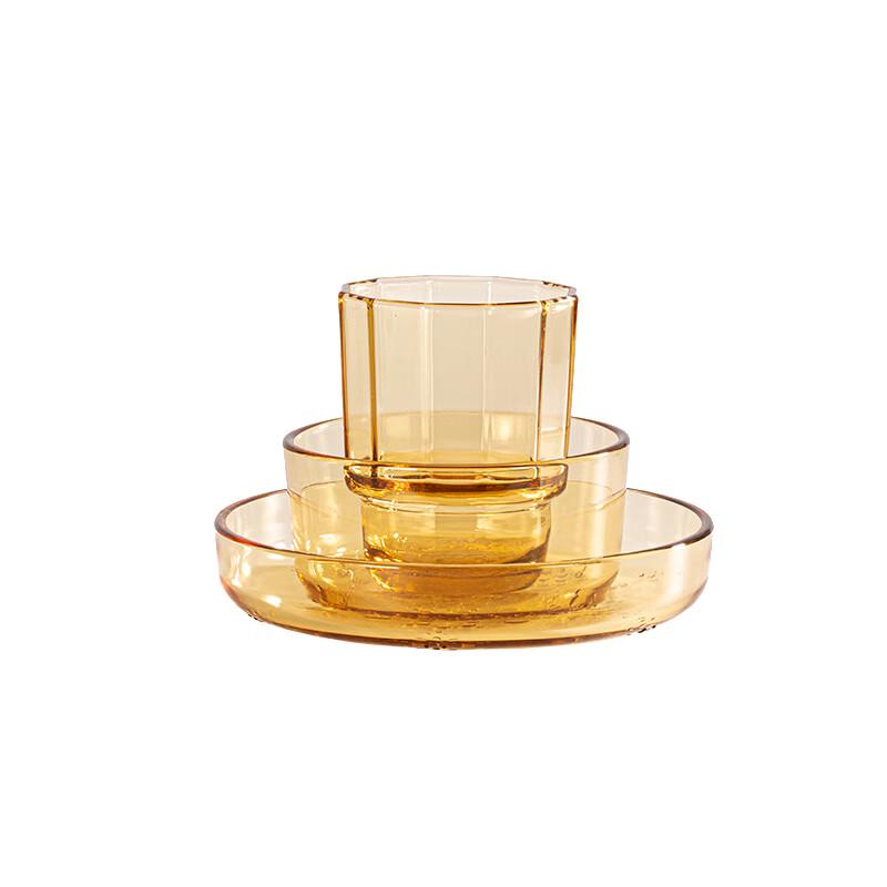 

Gaotaibai Yingxue Amber Glass Tableware Set