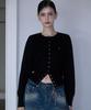 Rosefrantz Eyelet Round Cardigan [Black]