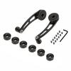 Universal Car Accessories Window Handle Crank Aluminum Alloy Winder Handle Crank Riser Silver/Black
