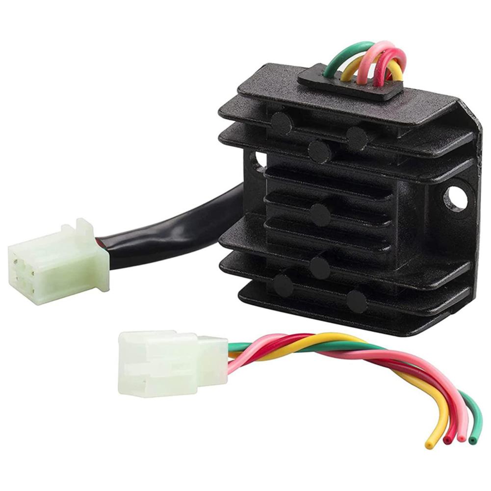 

4 Wires Voltage Regulator Rectifier 4 Pins Universal Voltage Regulator Motorcycle Voltage Stabilizer for ATV GY6 CG125-250CC